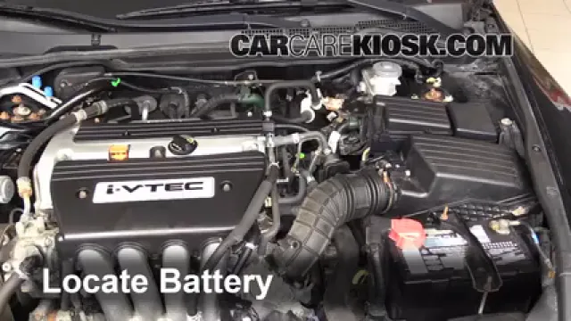 2006 Honda Accord EX 2.4L 4 Cyl. Coupe (2 Door) Batterie Changement